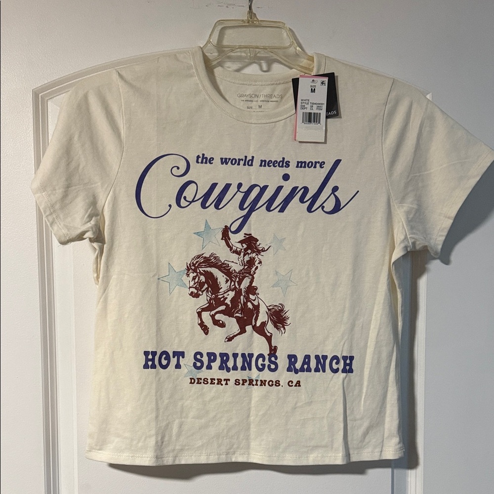 Cowgirls Graphic Tee - Hot Springs Ranch - Cream ..112